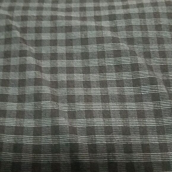 Calvin Klein Black & Gray Button Down Shirt (8) - Picture 2 of 3